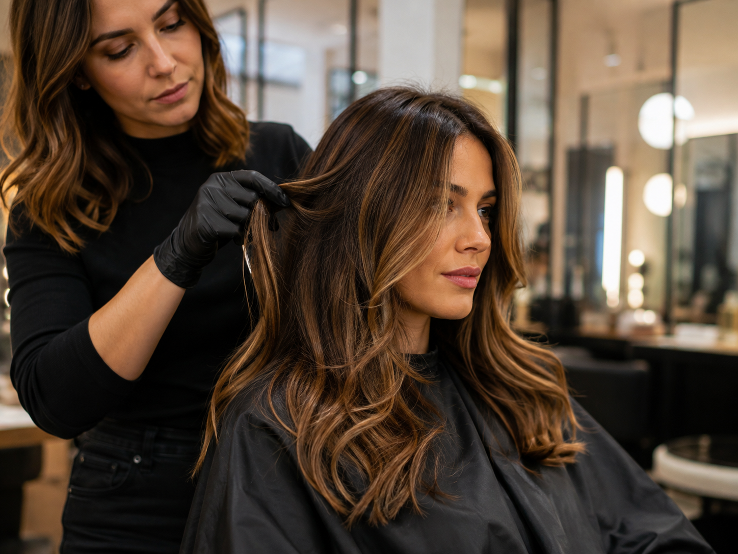 Haarschnitt und Styling im Salon