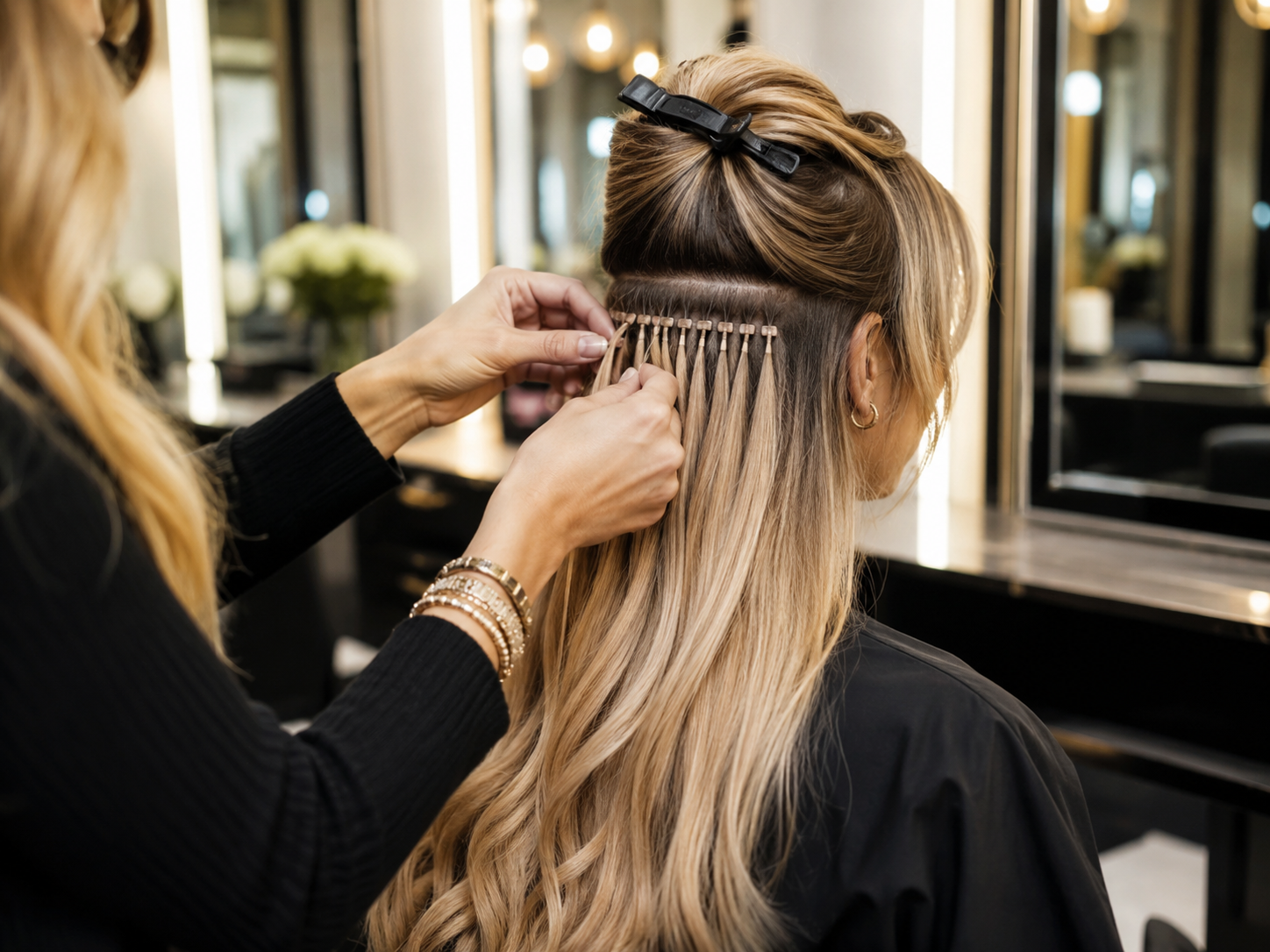 Extensions und Haarverlängerung im Salon